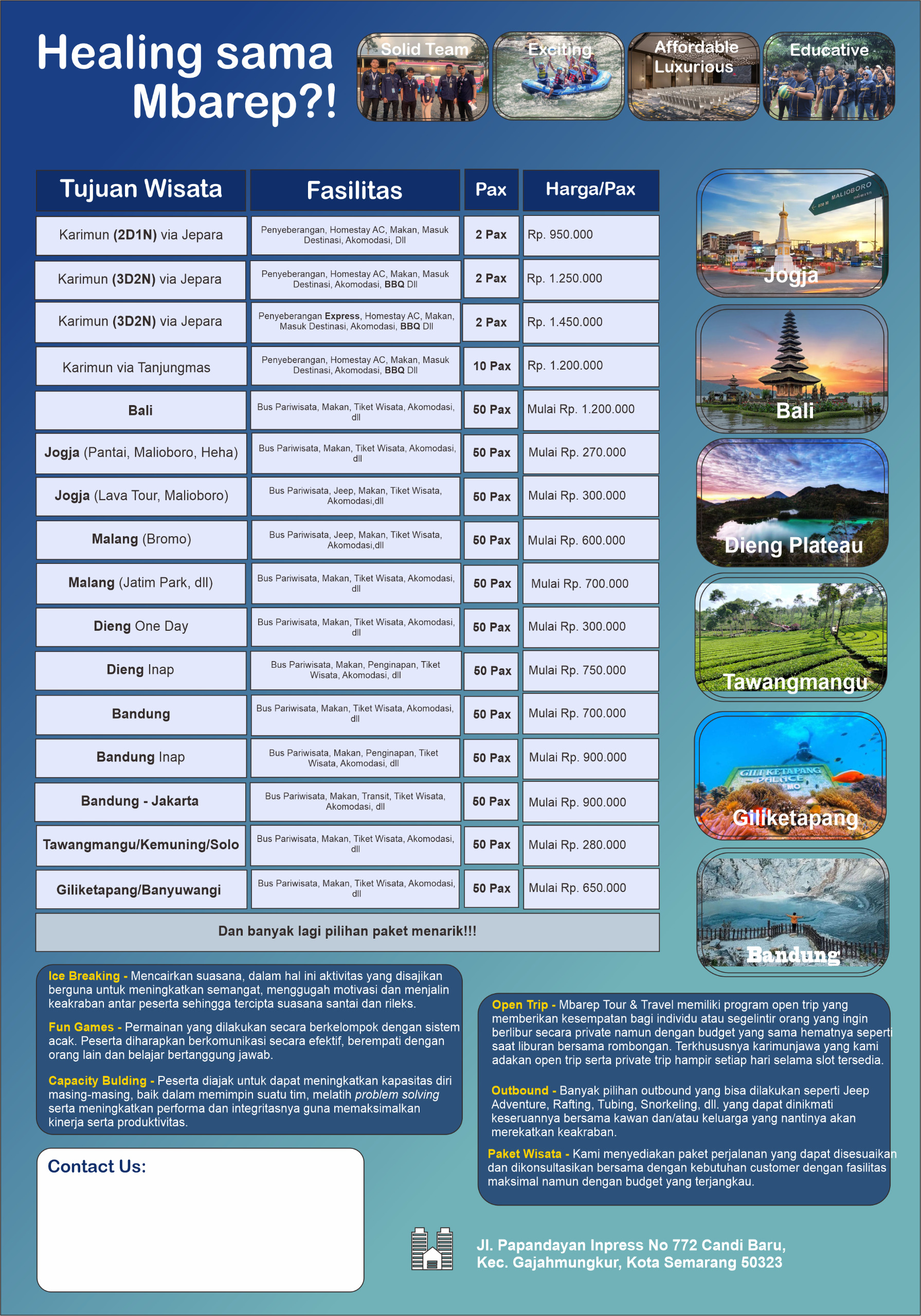 Solusi Lengkap Study Tour, Gathering, dan Ziarah dari Mbarep Tour & Travel
